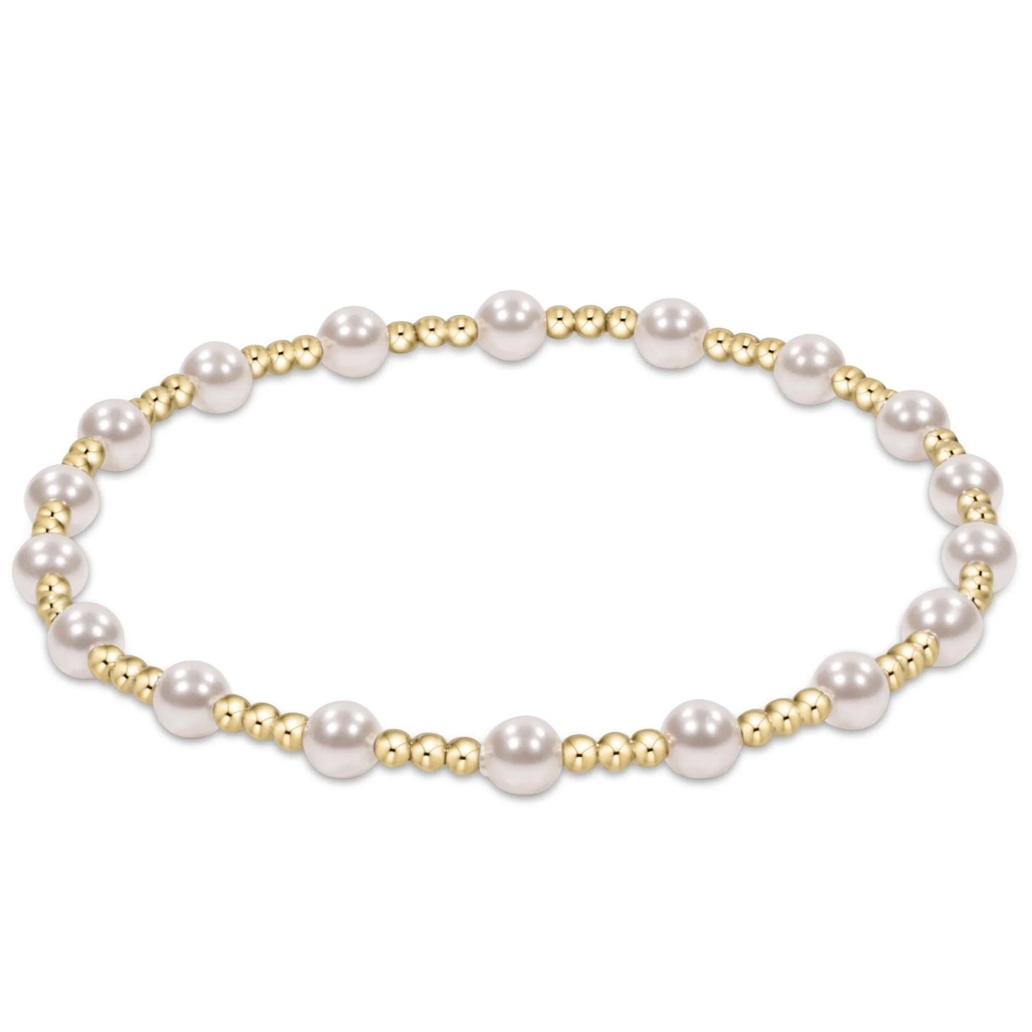 sincerity pearl 4mm bracelet - e.newton