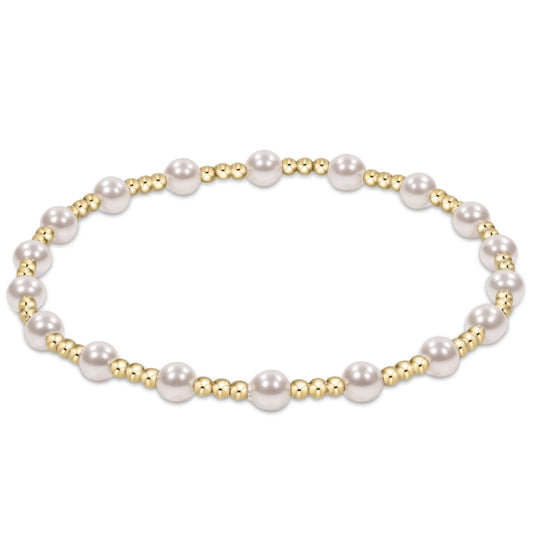 sincerity pearl 4mm bracelet - e.newton