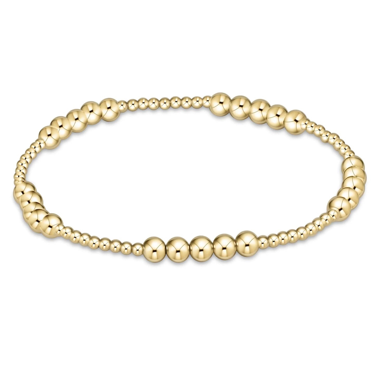 blissful gold 4mm bracelet - e.newton