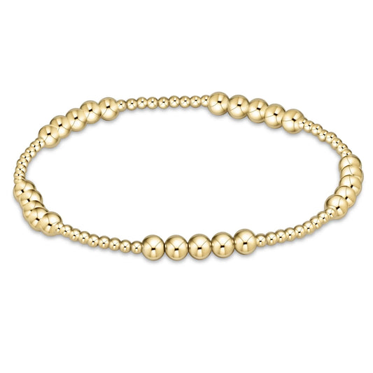 blissful gold 4mm bracelet - e.newton