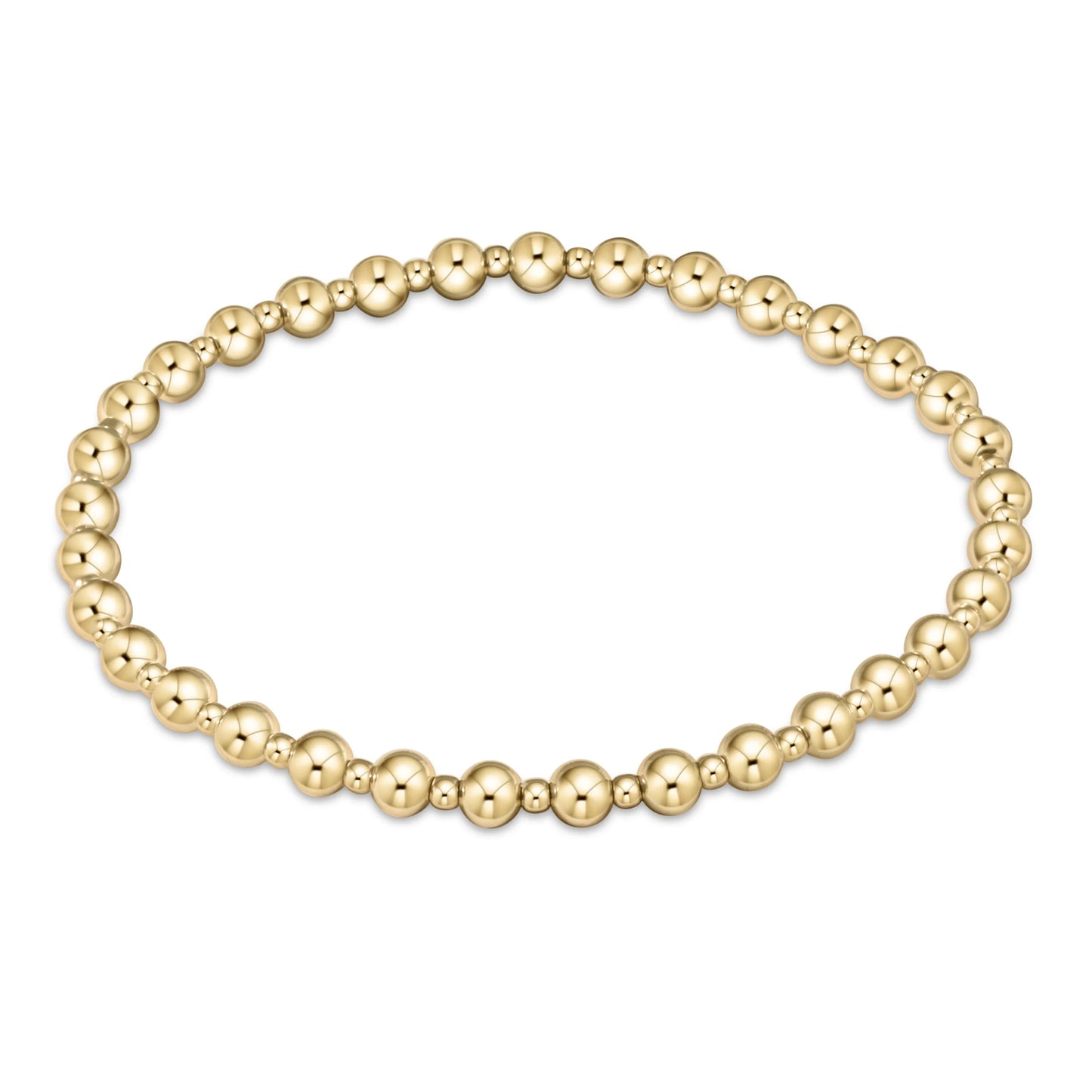 grateful gold 4mm bracelet - e.newton