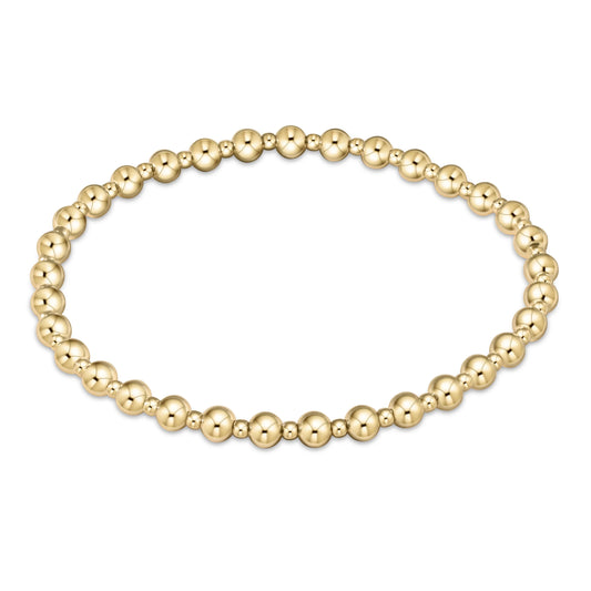 grateful gold 4mm bracelet - e.newton