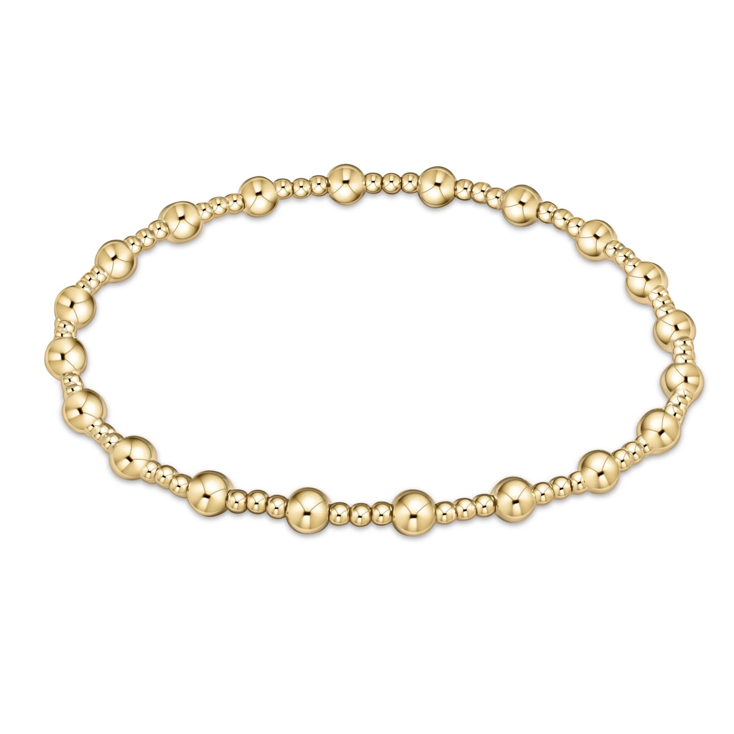sincerity gold 4mm bracelet - e.newton