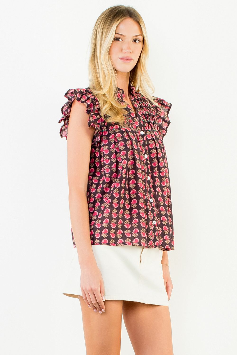 Katelyn Flutter Sleeve Top