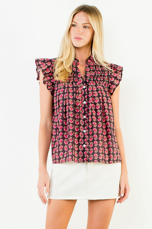 Katelyn Flutter Sleeve Top