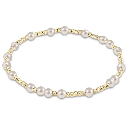 hope unwritten pearl 4mm bracelet - e.newton
