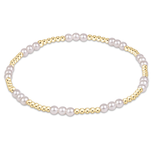 joy pearl 3mm bracelet - e.newton