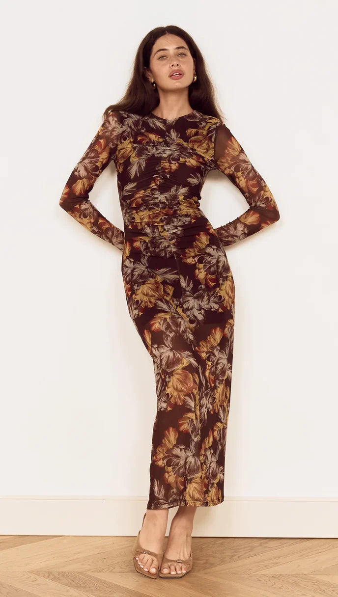 Tahlia Mesh Midi Dress
