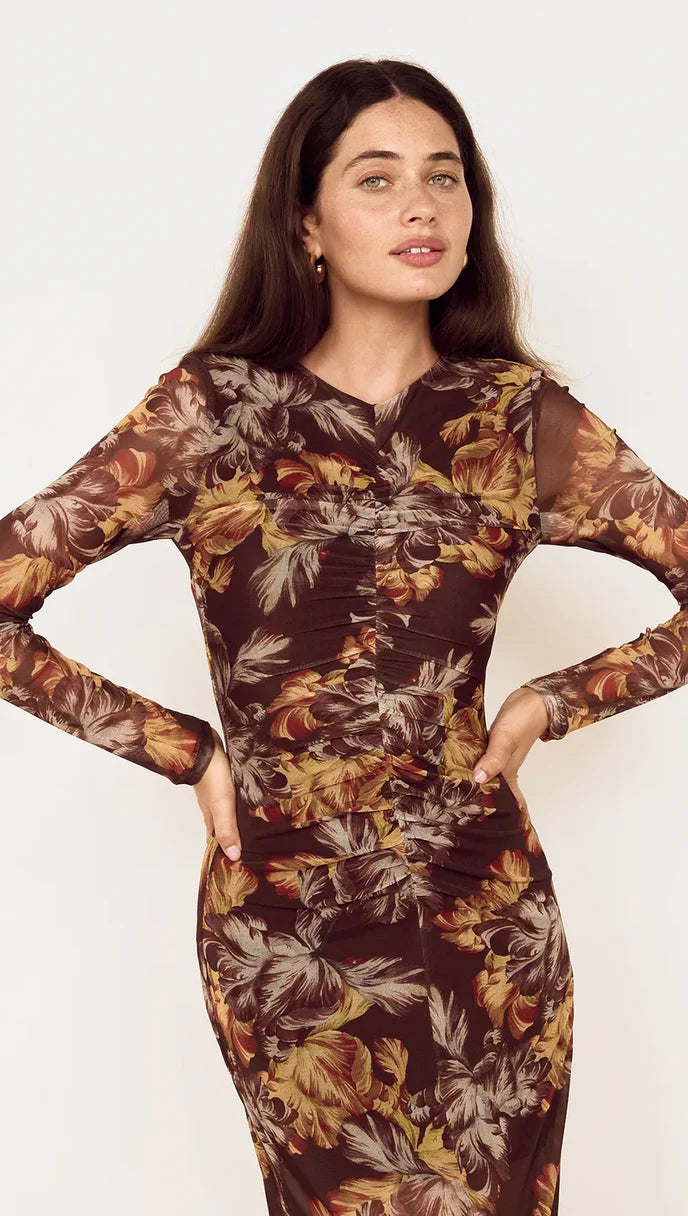 Tahlia Mesh Midi Dress