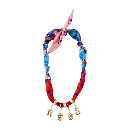 Scarf Necklace- Rebs Gameday Bubble Letter