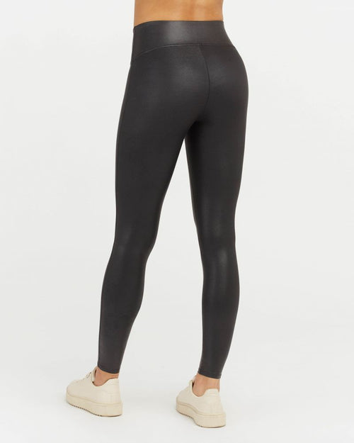 Black Faux Leather Leggings by SPANX