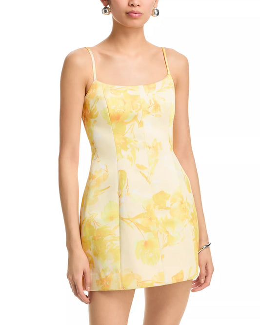 Sophie Satin  Dress in Daisy