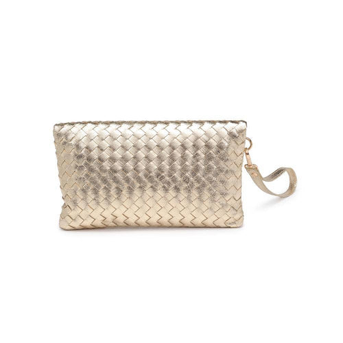 Aria Woven Wristlet Clutch