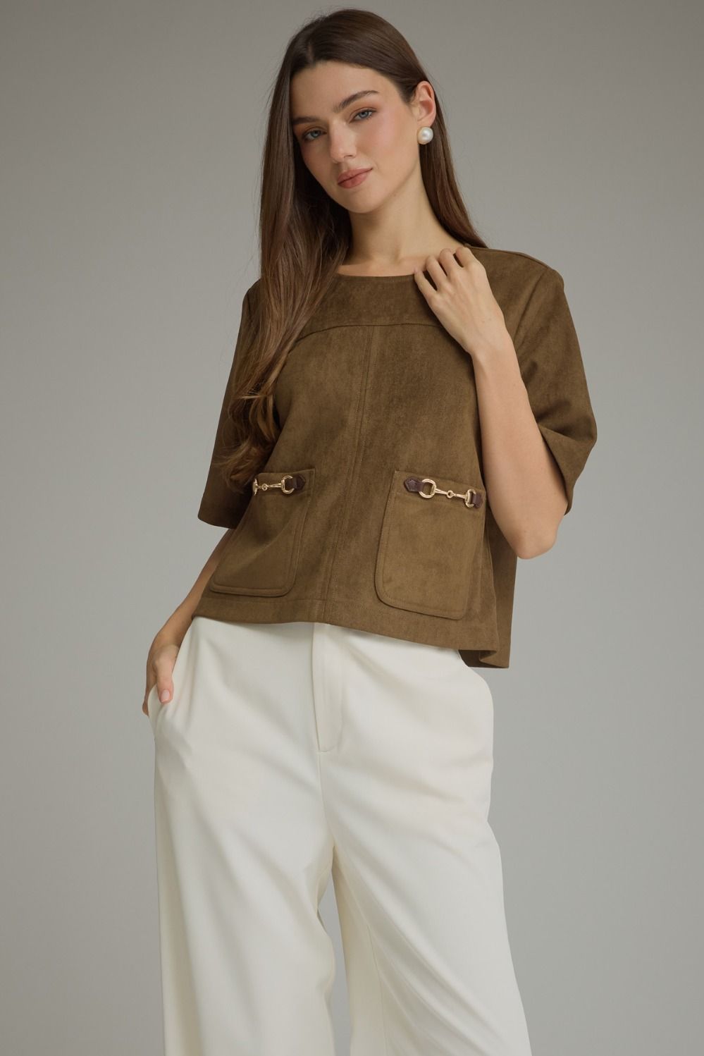 Churchill Suede Top