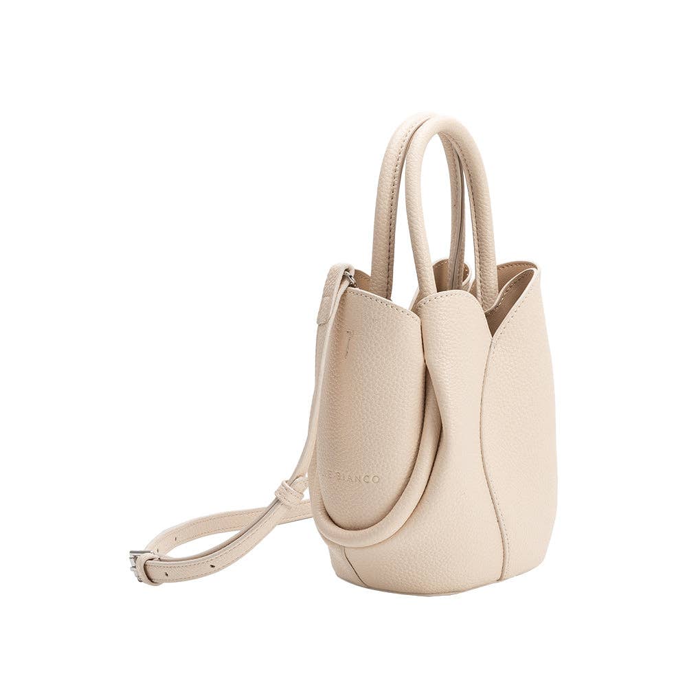 Tulip Mini Bone Top Handle Bag