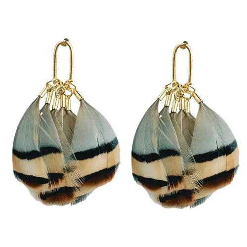 Quail Statement Earrings