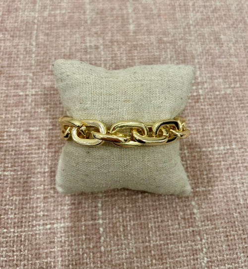 Stretch Gold Chain Bracelet