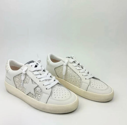 Reflex Sneaker in White Glitter