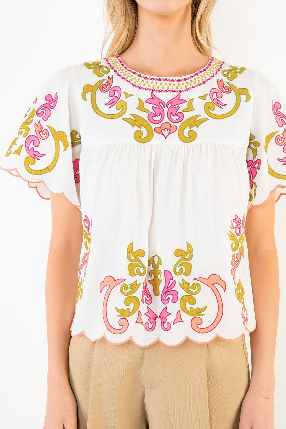 Lola Embroidered Blouse