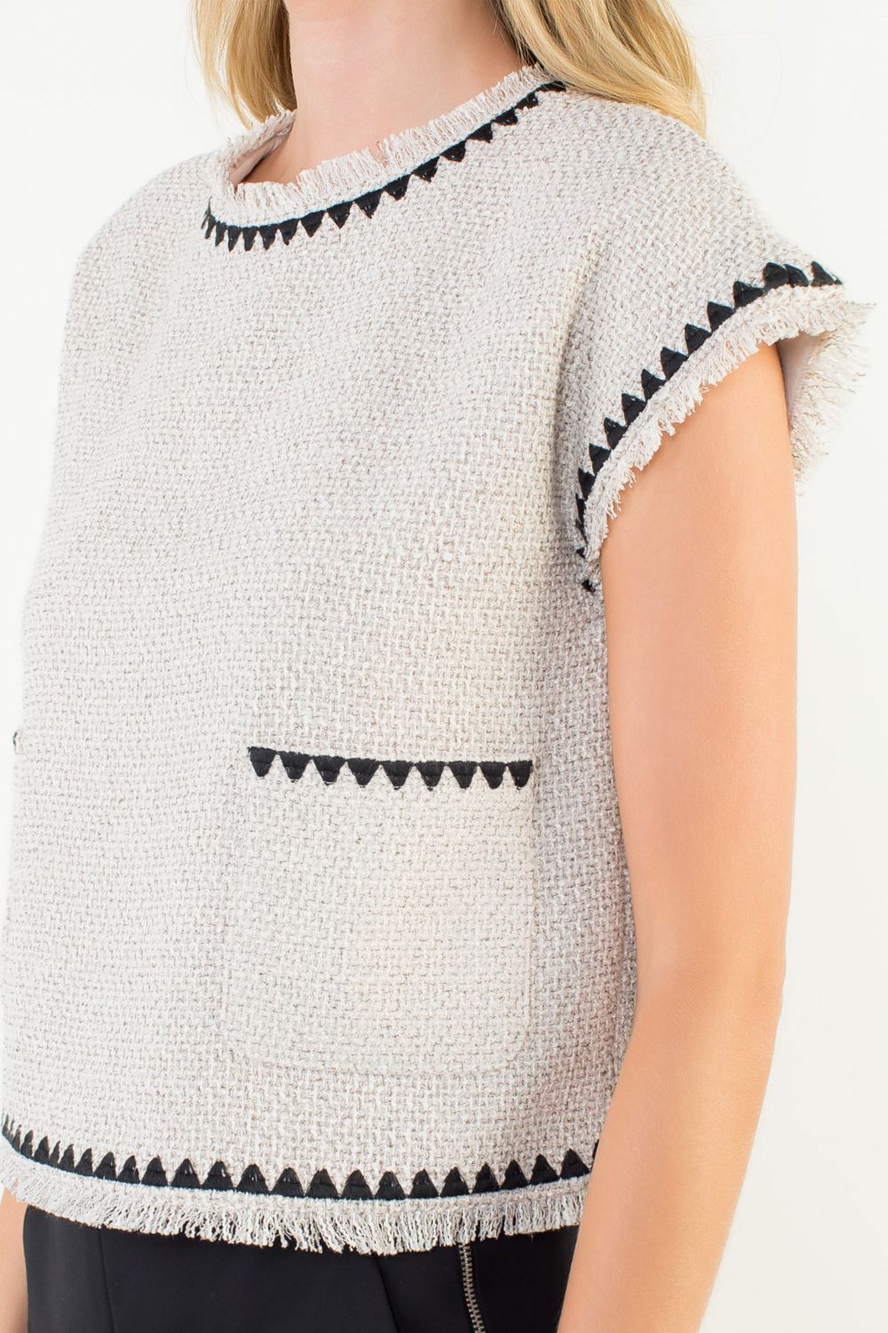 Stockton Tweed Top